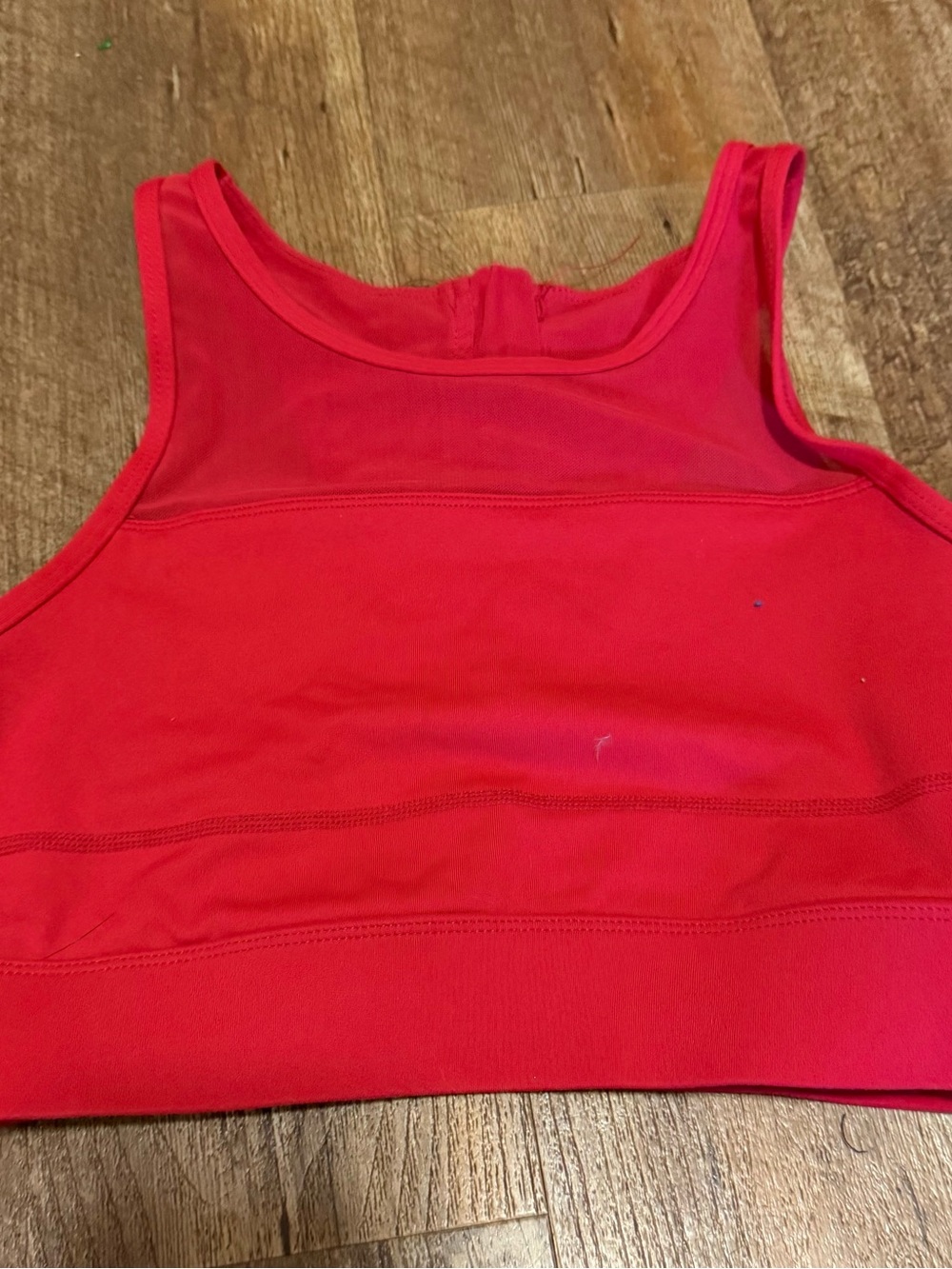 ZYIA Vibrant Red Athletic Crop Top